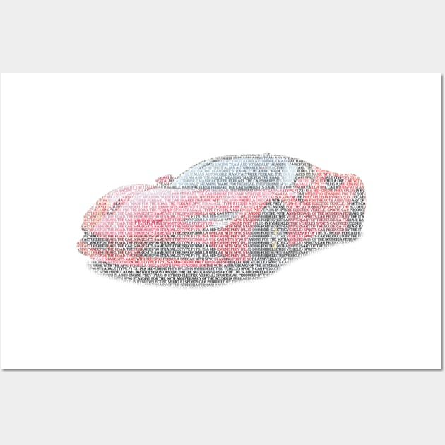 Ferrari SF90 Stradale typographic art Wall Art by usastore